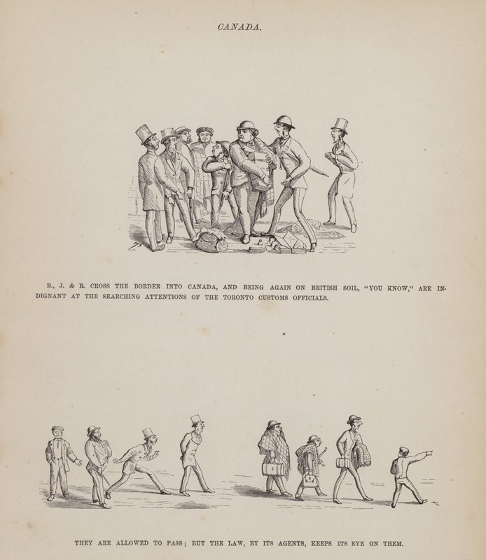 Página del Tour Americano de los Sres. Brown, Jones y Robinson de Richard Doyle