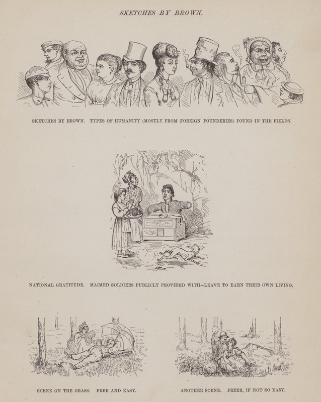 Página del Tour Americano de los Sres. Brown, Jones y Robinson de Richard Doyle