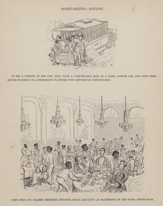 Página del Tour Americano de los Sres. Brown, Jones y Robinson de Richard Doyle