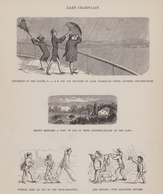 Página del Tour Americano de los Sres. Brown, Jones y Robinson de Richard Doyle