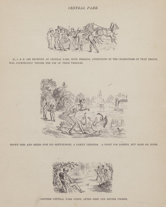 Página del Tour Americano de los Sres. Brown, Jones y Robinson de Richard Doyle
