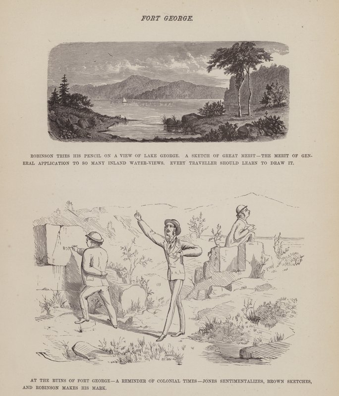 Página del Tour Americano de los Sres. Brown, Jones y Robinson de Richard Doyle