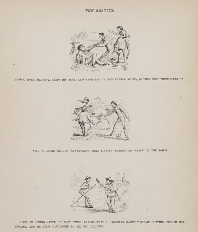 Página del Tour Americano de los Sres. Brown, Jones y Robinson (grabado) de Richard Doyle
