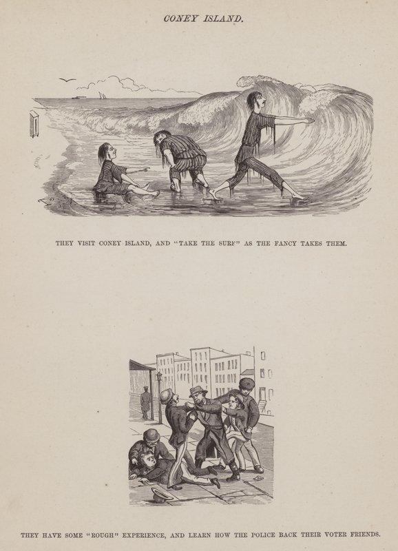 Página del Tour Americano de los Sres. Brown, Jones y Robinson (grabado) de Richard Doyle
