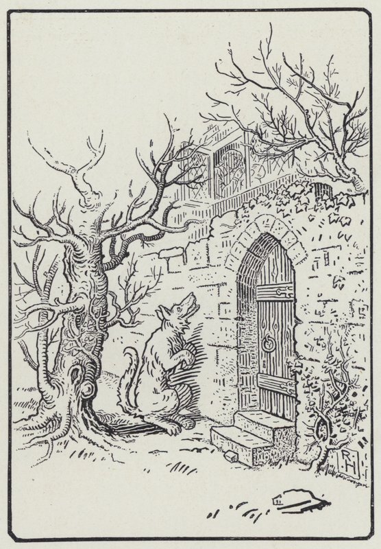 La Niñera y el Lobo (grabado) de Richard Heighway