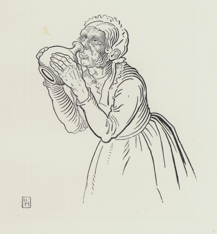 La Vieja y la Jarra de Vino de Richard Heighway