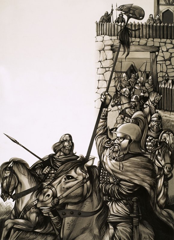 Camelot, el castillo del Rey Arturo y sus Caballeros de la Mesa Redonda de Richard Hook