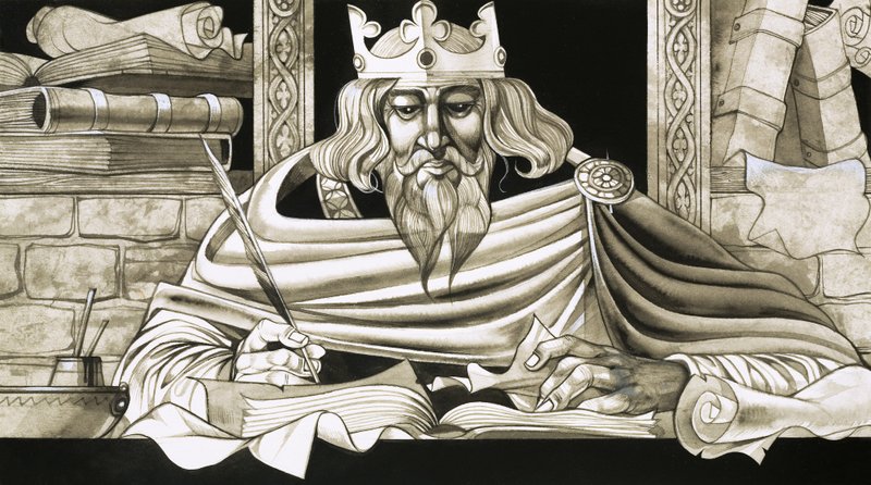 El rey Alfredo era un erudito entusiasta de Richard Hook