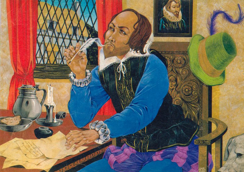 William Shakespeare escribiendo de Richard Hook