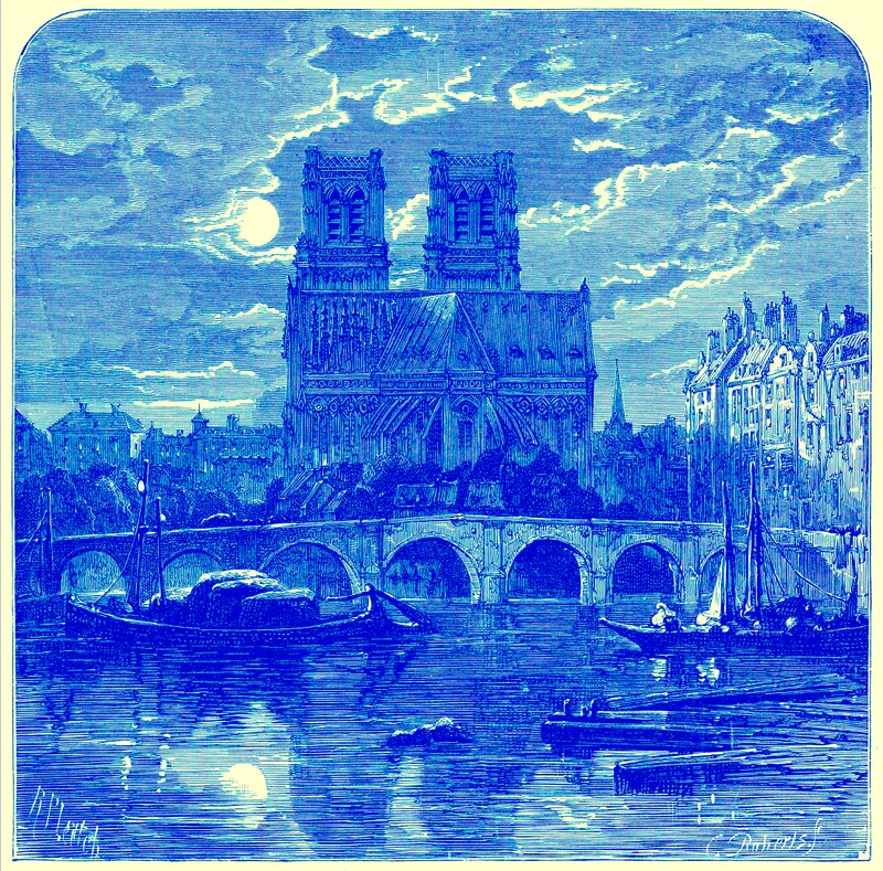 Catedral de Notre Dame, ilustración de 