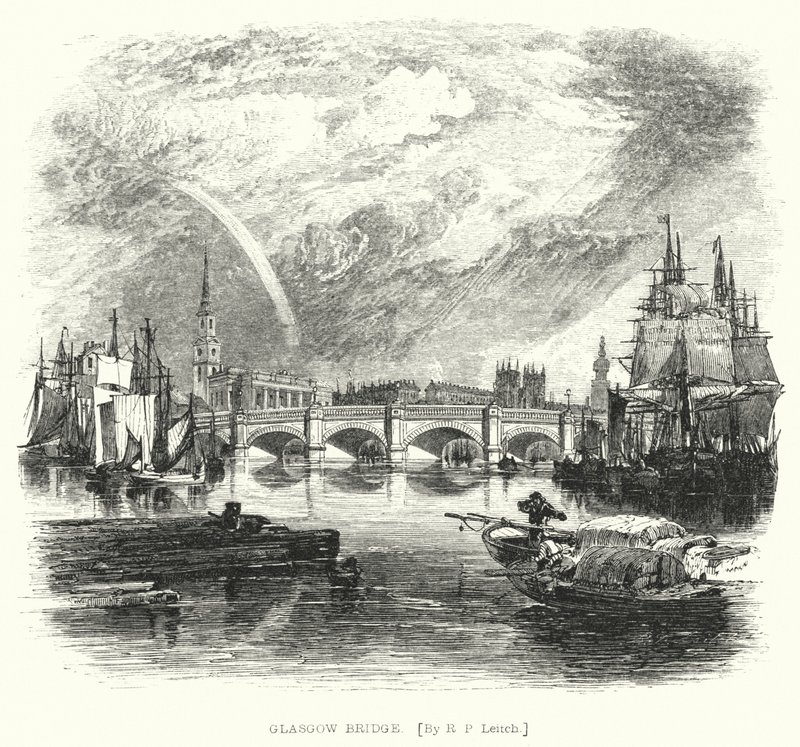 Puente de Glasgow (grabado) de Richard Principal (after) Leitch