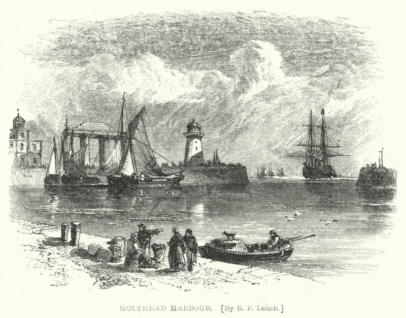 Puerto de Holyhead de Richard Principal (after) Leitch