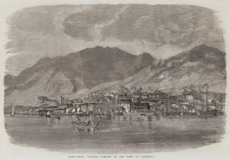 Hong Kong, parte central de la ciudad de Victoria de Richard Principal Leitch