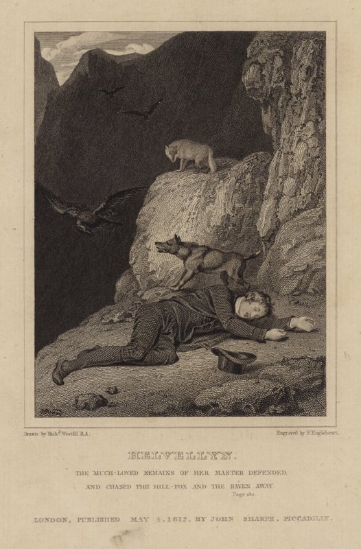 Charles Gough en Helvellyn de Richard Westall