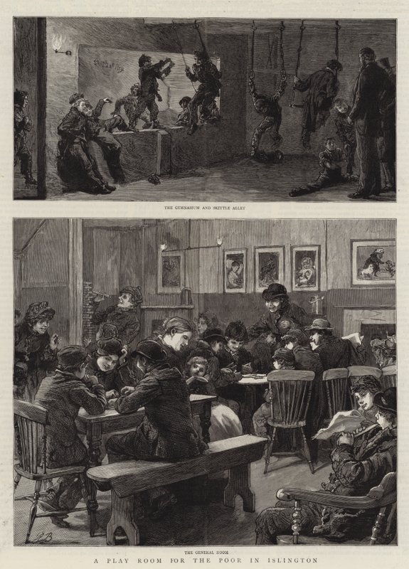 Una sala de juegos para los pobres en Islington de Robert Barnes