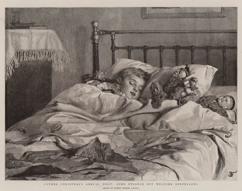 Visita anual de Papá Noel, algunos compañeros de cama extraños pero bienvenidos de Robert Barnes