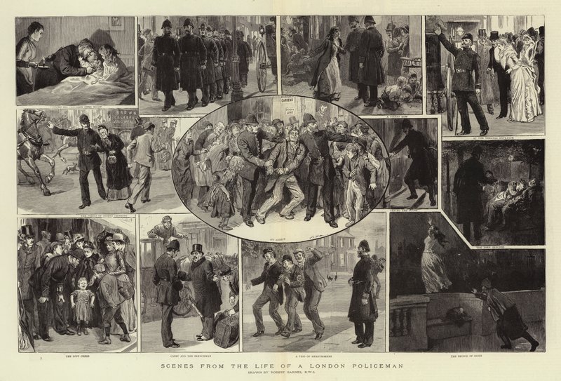 Escenas de la vida de un policía de Londres de Robert Barnes