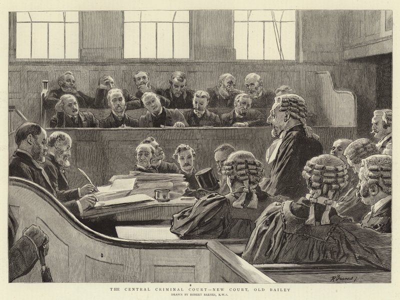 El Tribunal Penal Central, Nuevo Tribunal, Old Bailey de Robert Barnes