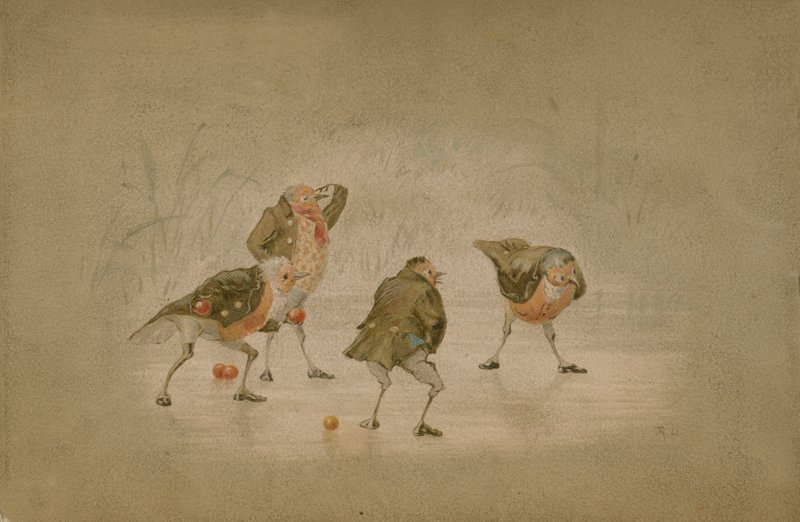 Ilustración para The Twigs o Navidad en Ruddock Hall de Robert Dudley