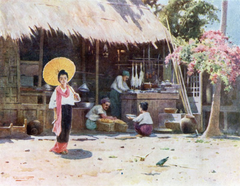 Una tienda de pueblo de Robert George Talbot Kelly