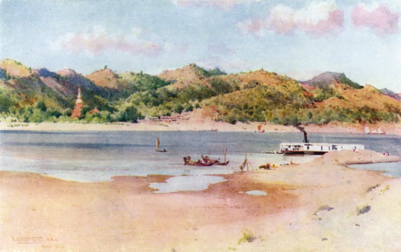 Desembarco en Prome, río bajo de Robert George Talbot Kelly