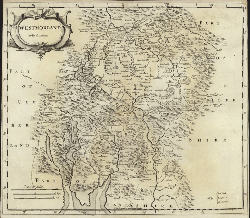 Mapa de Westmorland de Robert Morden