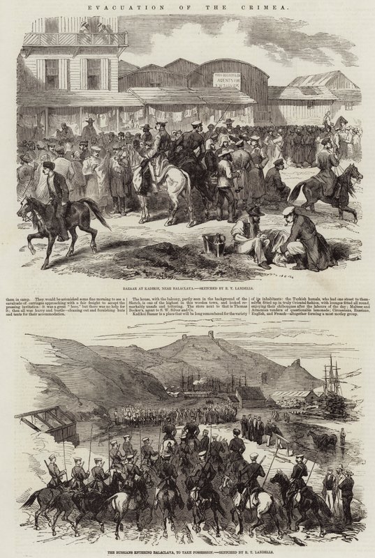Evacuación de Crimea de Robert Thomas Landells
