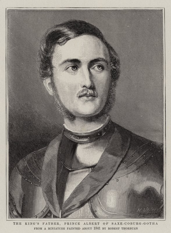 El padre del rey, el príncipe Alberto de Sajonia-Coburgo-Gotha de Robert Thorburn