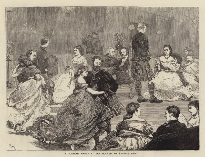 Un grupo de retratos en el baile de la Duquesa de Argyll de Robert Walker Macbeth