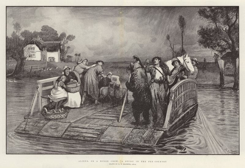 Extranjeros, o una tripulación mixta, un estudio en el país de los pantanos de Robert Walker Macbeth