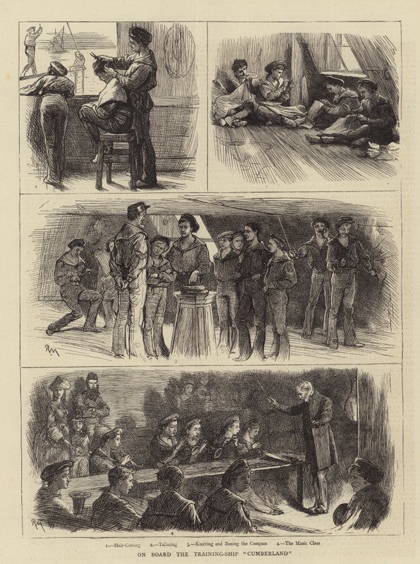 A Bordo del Buque Escuela Cumberland de Robert Walker Macbeth