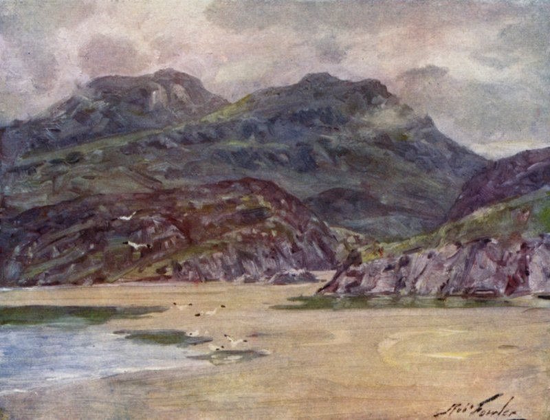 Una costa solitaria cerca de Penrhyn Deudraeth de Robert (after) Fowler