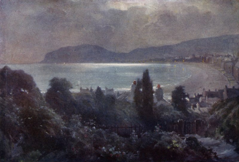 Un Nocturno, Bahía de Llandudno de Robert (after) Fowler