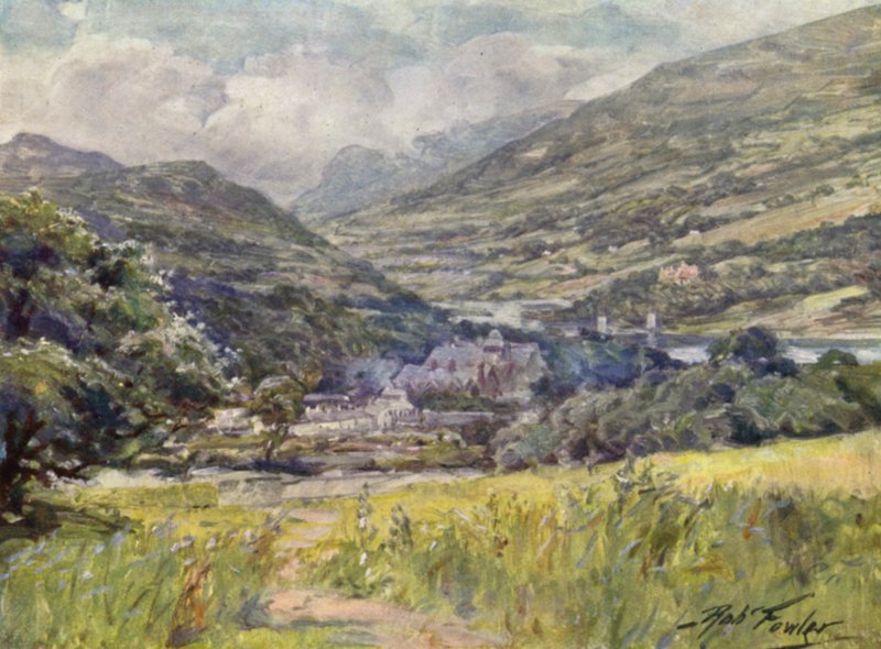 Boddnant Hall, valle de Conway de Robert (after) Fowler