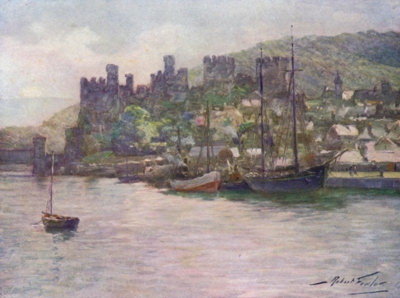 Castillo y Muelle de Conway, Mediodía de Robert (after) Fowler