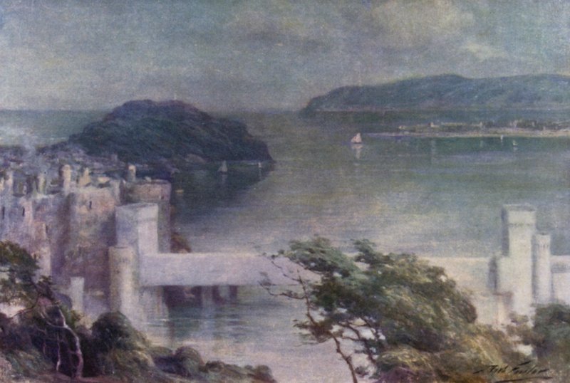 Conway desde Benarth, temprano en la mañana de Robert (after) Fowler