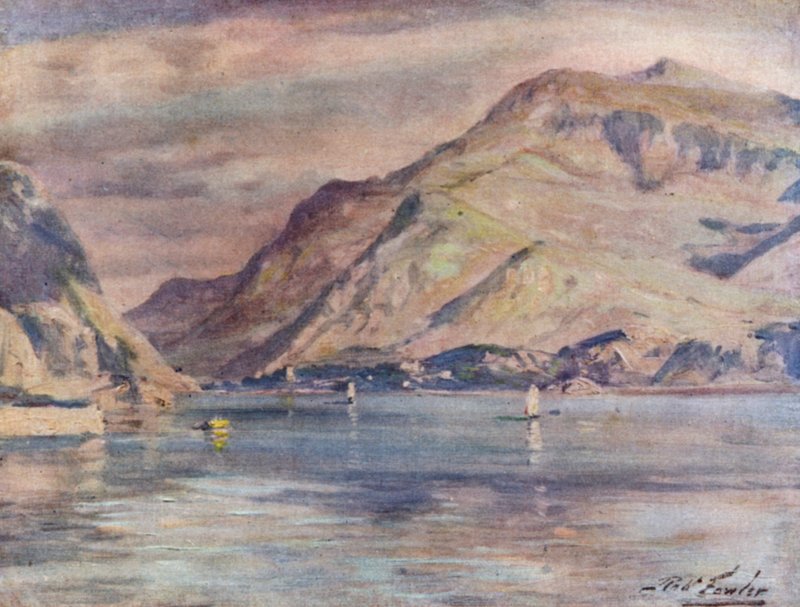 Snowdon desde Cwm-y-Glo de Robert (after) Fowler