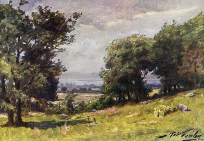 Día ventoso, cerca de Llanrug de Robert (after) Fowler