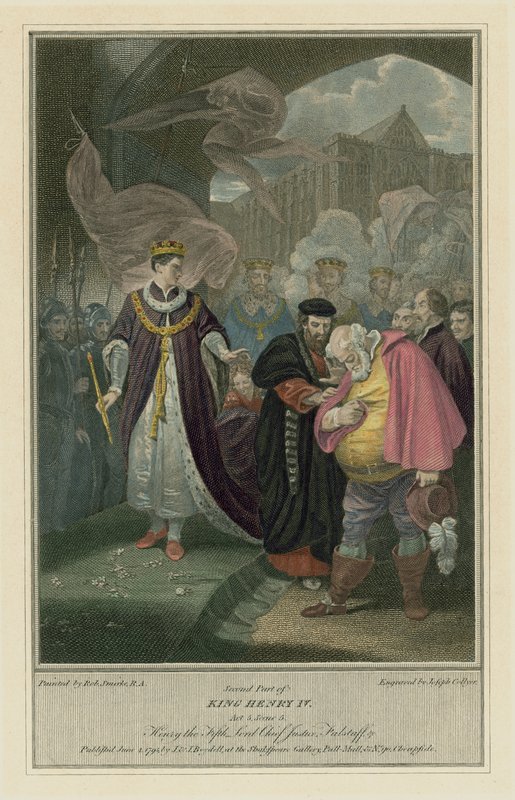 Rey Enrique IV de Shakespeare, Parte 2, Acto V, Escena 5 - Falstaff de Robert (after) Smirke