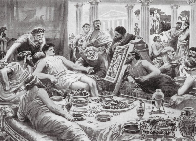 Cimón y el pintor Polignoto (litografía) de Robert Ambrose Dudley