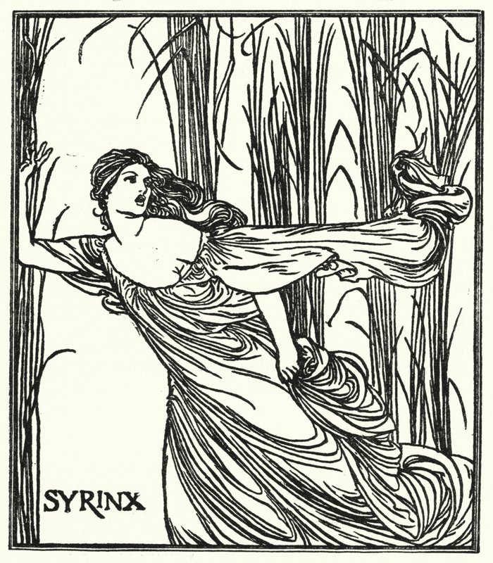 Ilustración para Poemas de John Keats (litografía) de Robert Anning Bell