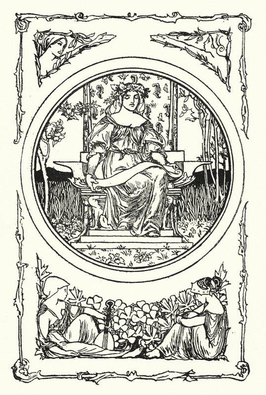 Ilustración para Poems by John Keats de Robert Anning Bell