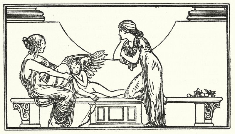 Ilustración para Poems by John Keats de Robert Anning Bell