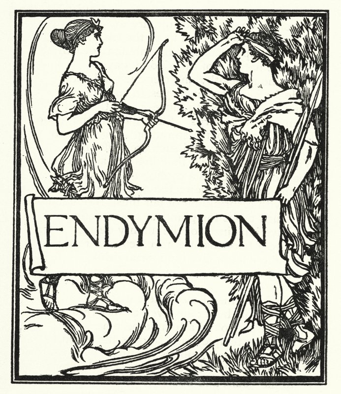 Ilustración para Poemas de John Keats: Endymion (litografía) de Robert Anning Bell