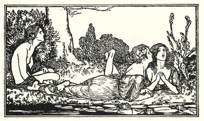Ilustración para Poemas de John Keats: Endymion de Robert Anning Bell