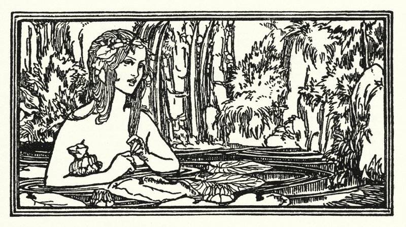 Ilustración para Poemas de John Keats: Endymion de Robert Anning Bell