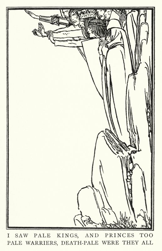 Ilustración para Poems by John Keats: La Belle Dame Sans Merci de Robert Anning Bell