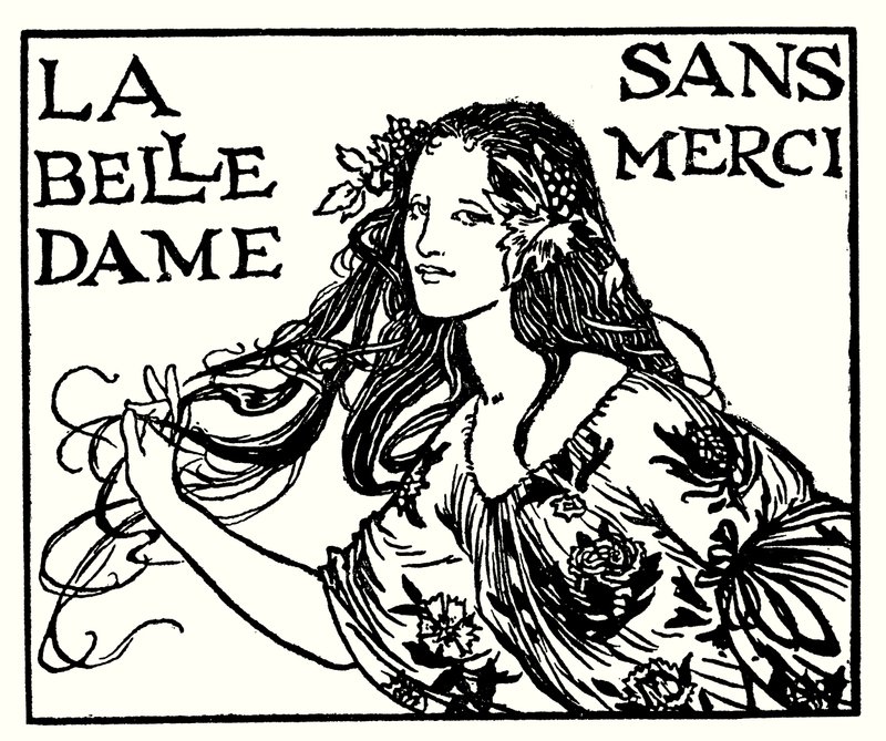 Ilustración para Poemas de John Keats: La Belle Dame Sans Merci de Robert Anning Bell