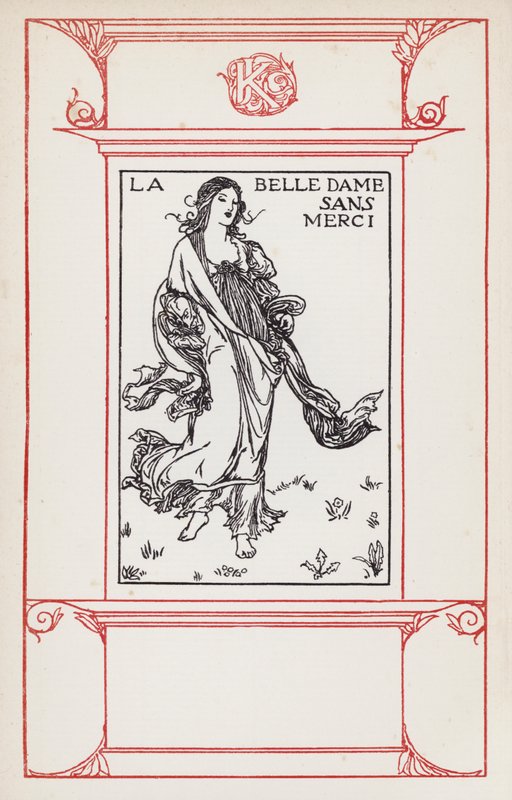 Ilustración para Poemas de John Keats: La Belle Dame Sans Merci de Robert Anning Bell