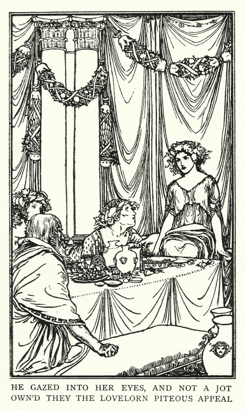 Ilustración para Poemas de John Keats: Lamia de Robert Anning Bell